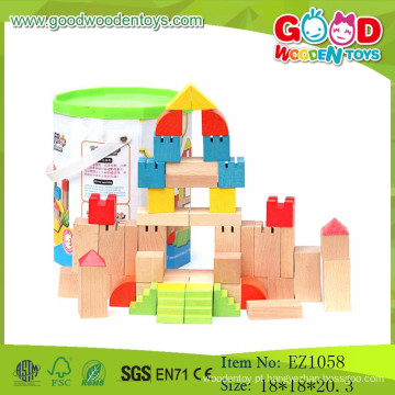 Atacado Wooden Craetive Castle Building Blocks Set